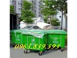Thùng rác 660l tập kết rác thải khu dân cư, đô thị. tel: 0963.839.593 ms.loan