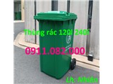 Thùng rác xử lý rác thải giá rẻ tại an giang- thùng rác 120l 240l 660l giá sỉ- lh 0911082000
