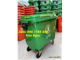 Phân phối thùng rác lớn 660 lít, xe gom rác thải giá rẻ liên hệ: 0967788450