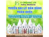 K-organic tuyển đại lý - sỉ kinh doanh các sản phẩm nước giặt, rửa chén, lau sàn